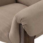 Four Hands Samena Chair Nubuck Nude Fabric Armrest