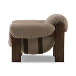 Samena Chair Nubuck Nude Side View Four Hands