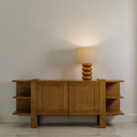 Sandia Table Lamp Natural Staged View Co.House Designs