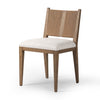 Selene Dining Chair Dover Crescent Angled View Four Hands