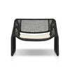 Selma Outdoor Chair Venao Ivory Front View Four Hands