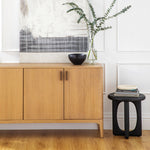 Serena Oak Sideboard Natural Angled View CH-1002599-VN22-FN-ST-BF-NT Staged