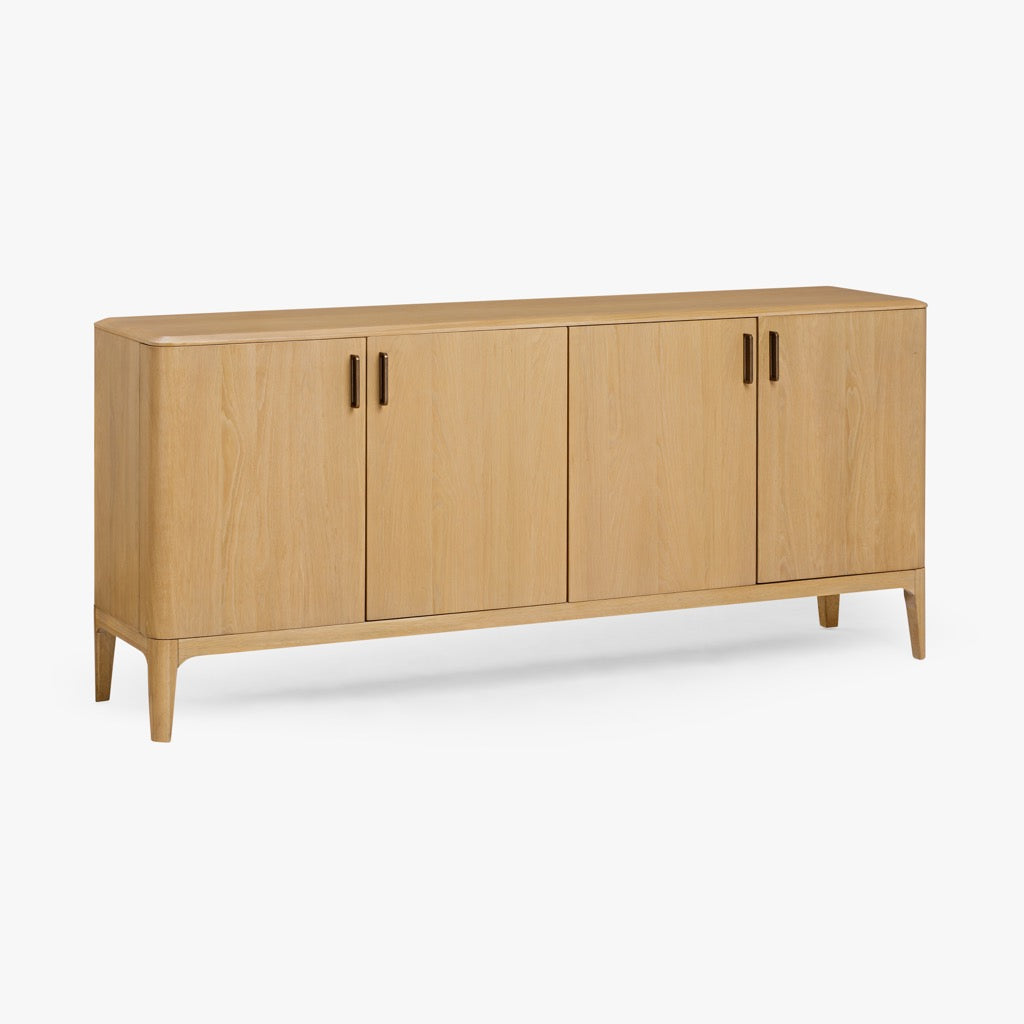 Serena Oak Sideboard Natural Angled View CH-1002599-VN22-FN-ST-BF-NT