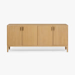 Serena Oak Sideboard Natural Front Facing View CH-1002599-VN22-FN-ST-BF-NT