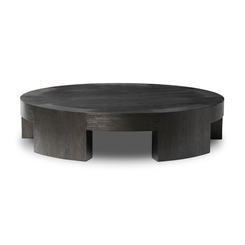 Sheffield Large Coffee Table Charcoal Oak Veneer Side View 235383-004