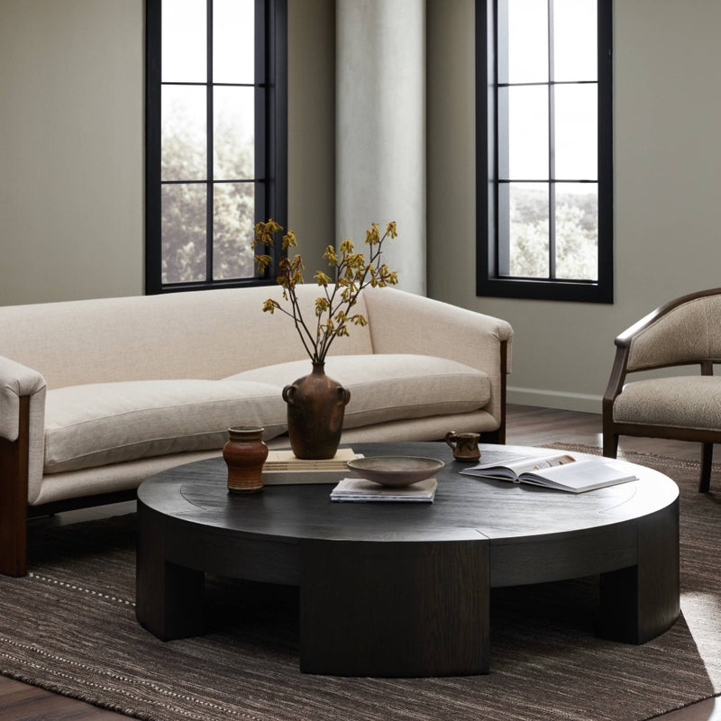 Sheffield Coffee Table Charcoal Oak Veneer Staged View 235383-004