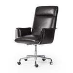 Four Hands Sherman Desk Chair Sonoma Black Angled View