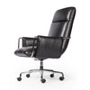 Sherman Desk Chair Sonoma Black Angled View Four Hands