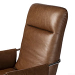 Sherman Desk Chair Sonoma Chestnut Top Grain Leather Backrest Four Hands