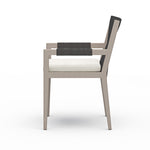 Four Hands Sherwood Outdoor Dining Armchair Natural Ivory Side View