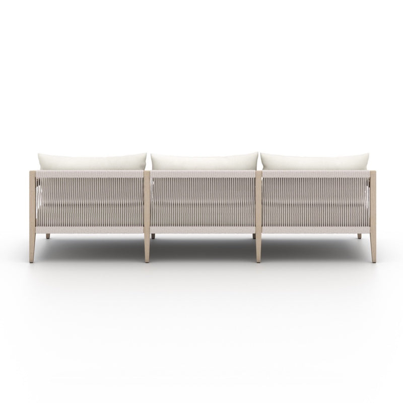 Sherwood Outdoor 93" Sofa Natural Ivory Back View 223340-018