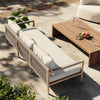 Four Hands Sherwood Outdoor 63" Sofa Natural Ivory Staged View