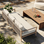 Four Hands Sherwood Outdoor 63" Sofa Natural Ivory Staged View