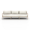 Sherwood Outdoor 93" Sofa Natural Ivory Front Facing View 223340-018