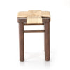 Shona Accent Stool Vintage Cotton Side View Four Hands