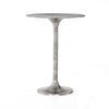 Simone Bar Table Raw Antique Nickel Angled View Four Hands