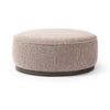 Sinclair Large Round Ottoman Barrow Taupe Side View 106119-016