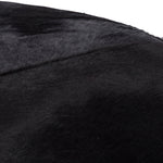 Sinclair Large Round Ottoman Black Hair on Hide Cover 106119-014