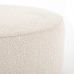 Sinclair Large Round Ottoman Knoll Natural Performance Fabric Edge 106119-007