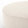 Sinclair Large Round Ottoman Knoll Natural Performance Fabric Covering Four Hands