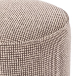 Sinclair Round Ottoman Barrow Taupe Rounded Edge 106074-017