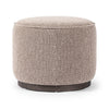 Sinclair Round Ottoman Barrow Taupe Side View 106074-017