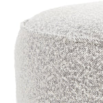 Four Hands Sinclair Round Ottoman Knoll Domino Performance Fabric Detail