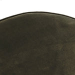 Four Hands Sinclair Round Ottoman Surrey Olive Velvety Top View