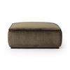 Sinclair Large Square Ottoman Surrey Olive Side View 238548-012