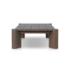 Soho Outdoor Coffee Table Stained Heritage Brown Side View 238993-003