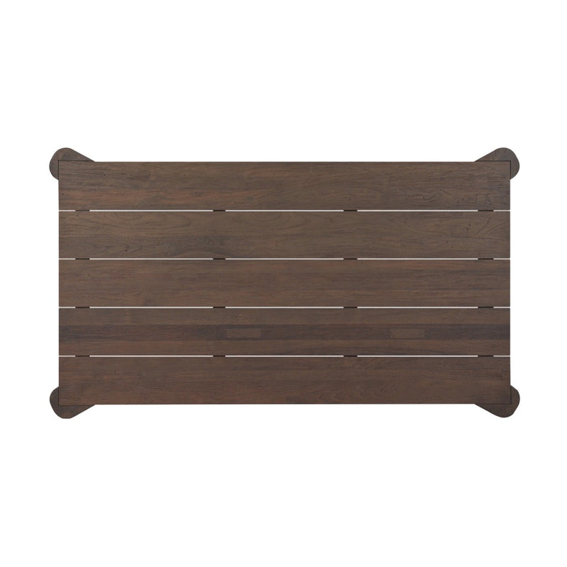 Soho Outdoor Coffee Table Stained Heritage Brown Top View 238993-003