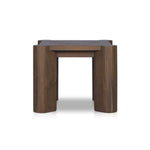 Soho Outdoor End Table Stained Heritage Brown-FSC Front Facing Side View 238998-003