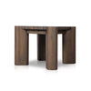 Four Hands Soho Outdoor End Table Stained Heritage Brown-FSC Angled View