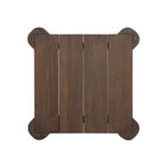 Soho Outdoor End Table Stained Heritage Brown-FSC Top View Four Hands