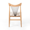 Four Hands Solene Dining Chair Darren Ecru Back View