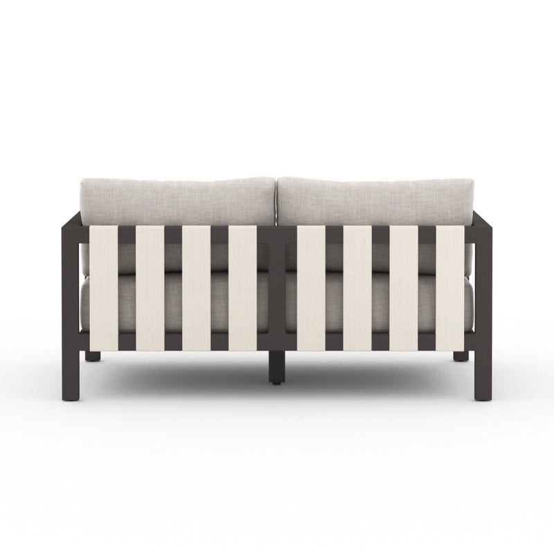 Sonoma Outdoor Sofa Stone Grey Back View 223341-004