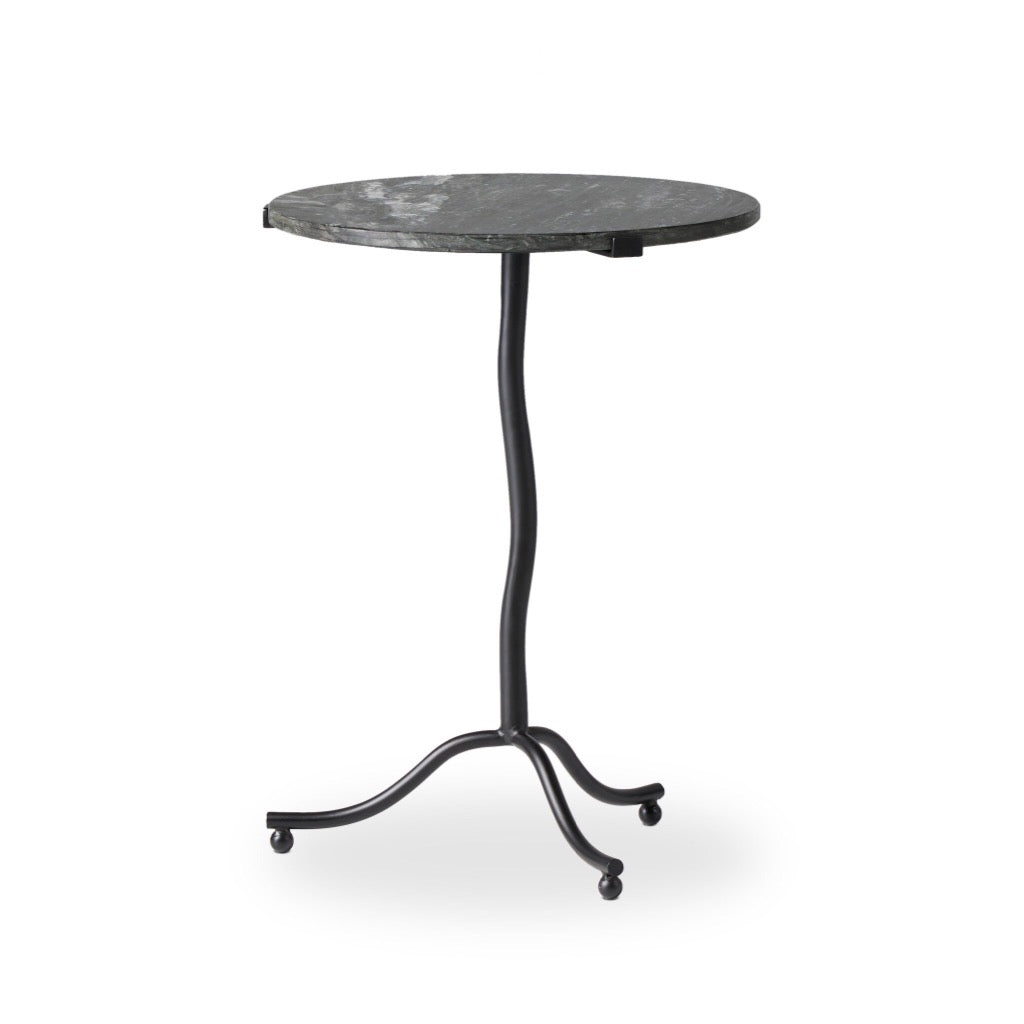 Sophie End Table Black Marble Angled View 239557-002