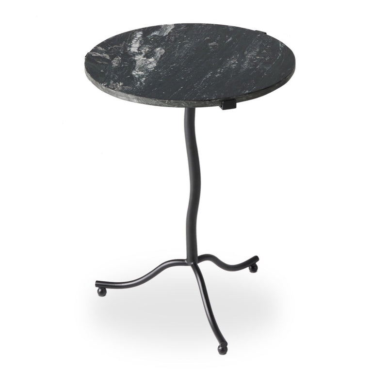 Sophie End Table Black Marble Angled Top View 239557-002