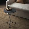 Sophie End Table Black Marble Staged View Four Hands