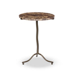 Four Hands Sophie End Table Garnet Marble Side View