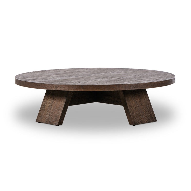 Four Hands Sparrow Coffee Table Ashen Oak Resawn Side View