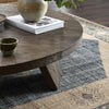 Four Hands Sparrow Coffee Table Ashen Oak Resawn Staged View