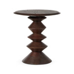 Four Hands Stacked End Table Reclaimed Russet Side View