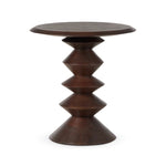 Stacked End Table Reclaimed Russet Front Facing View 245824-001