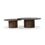 Four Hands Stuart Nesting Coffee Table Set Aged Belgium Bleach Side View