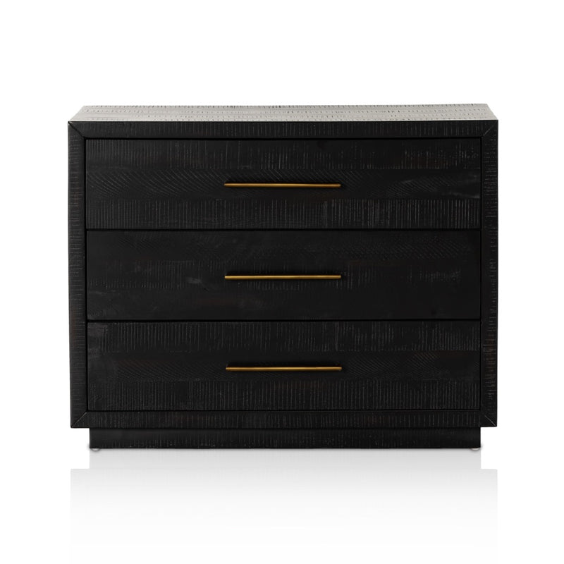 Suki Large Nightstand Burnished Black Front Facing View 234955-001
