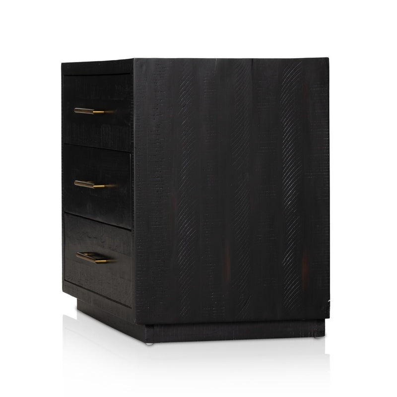 Suki Large Nightstand Burnished Black Angled View 234955-001
