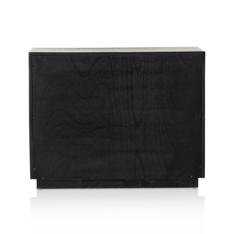 Suki Large Nightstand Burnished Black Back View 234955-001
