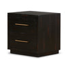 Suki Nightstand Burnished Black Angled View 108035-003