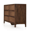 Four Hands Sydney 6 Drawer Dresser Brown Wash Angled View